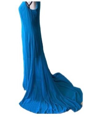 ASOS High low train sleeveless summer special occasion maxi gown  sz  8